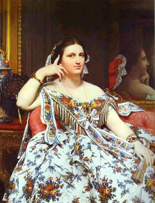 Jean Auguste Dominique Ingres Portrait of Madame Moitessier Sitting. Sweden oil painting art